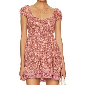 Free People Tabitha Mini Dress in Petal Combo